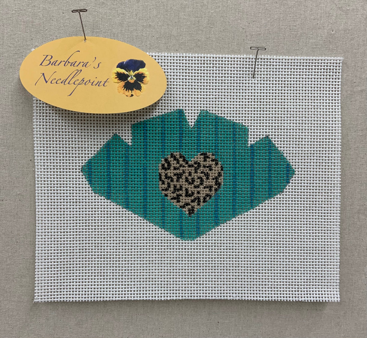 Leopard Heart – Barbara's Needlepoint