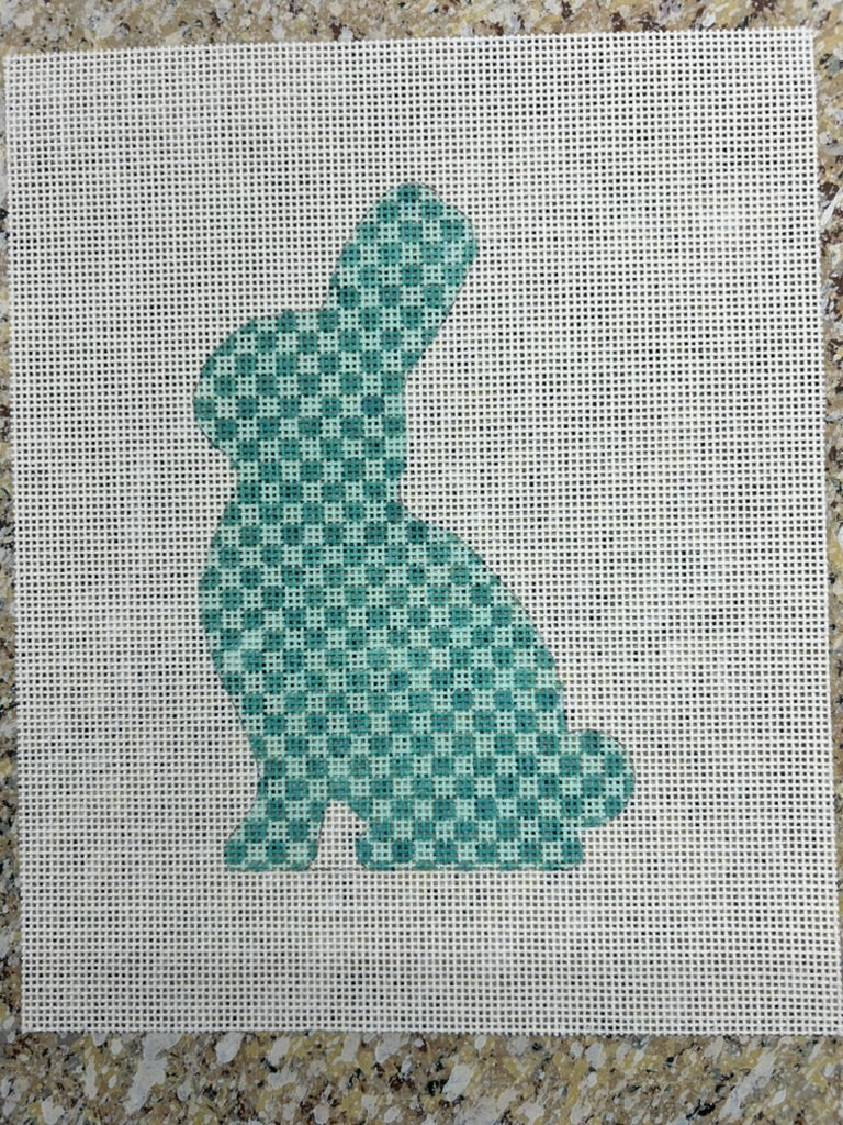 Ann Hanson Silhouette Bunny - Turquoise Series