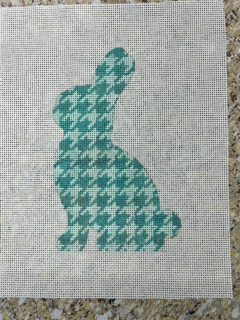 Ann Hanson Silhouette Bunny - Turquoise Series