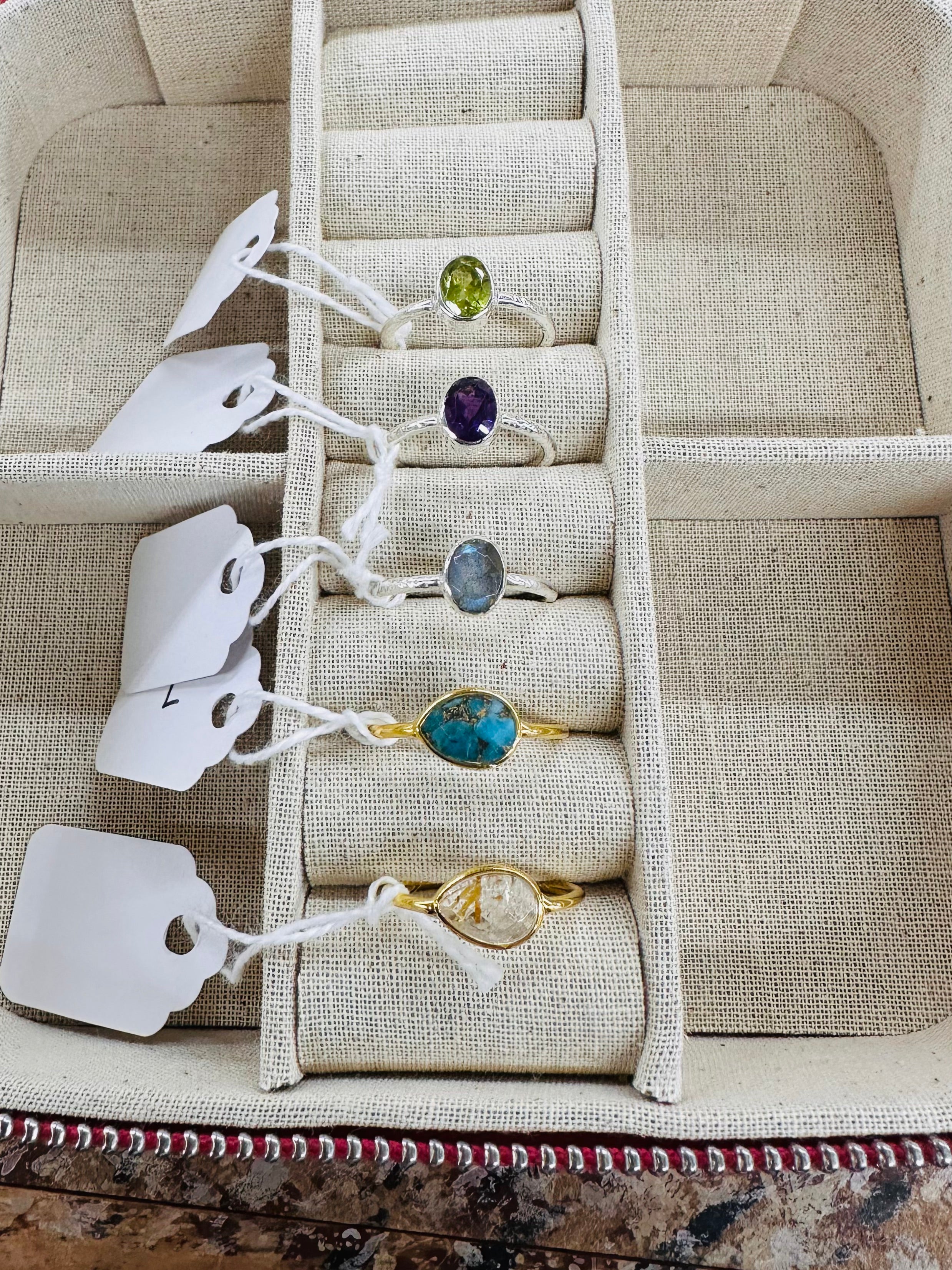 Semi-Precious Gemstone Rings