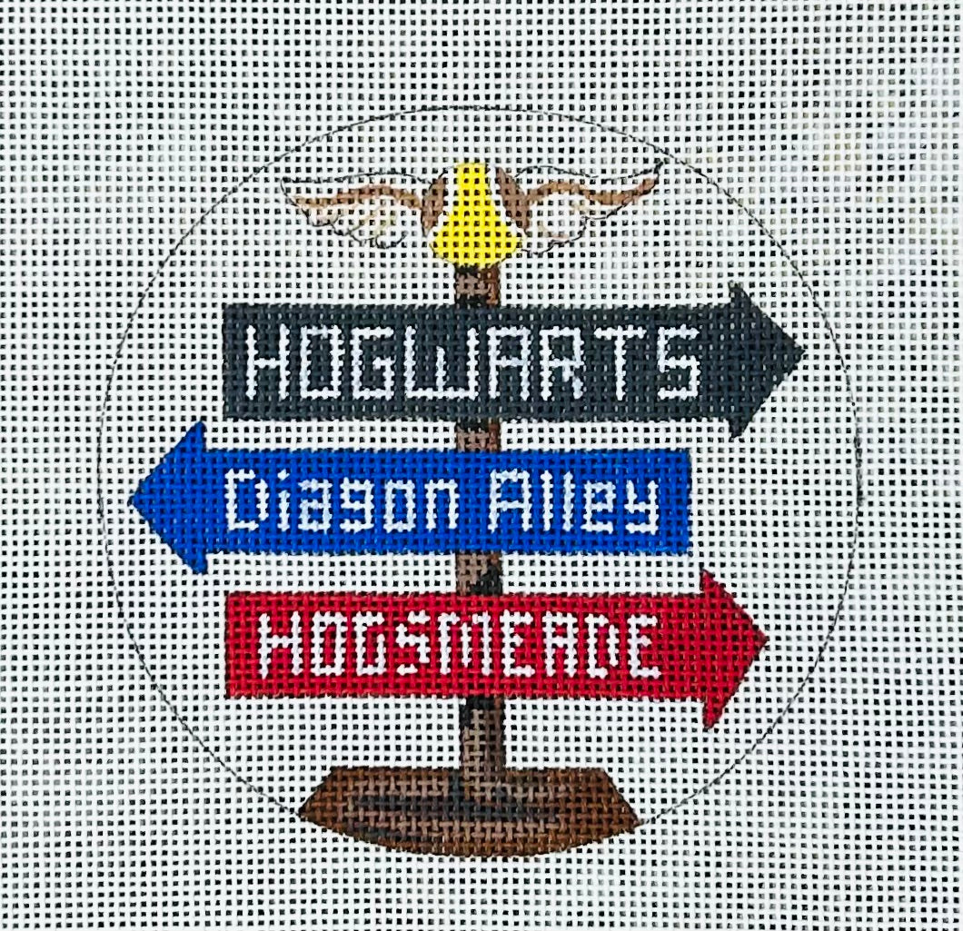 Harry Potter Location Signs Ornament – Barbara's Needlepoint