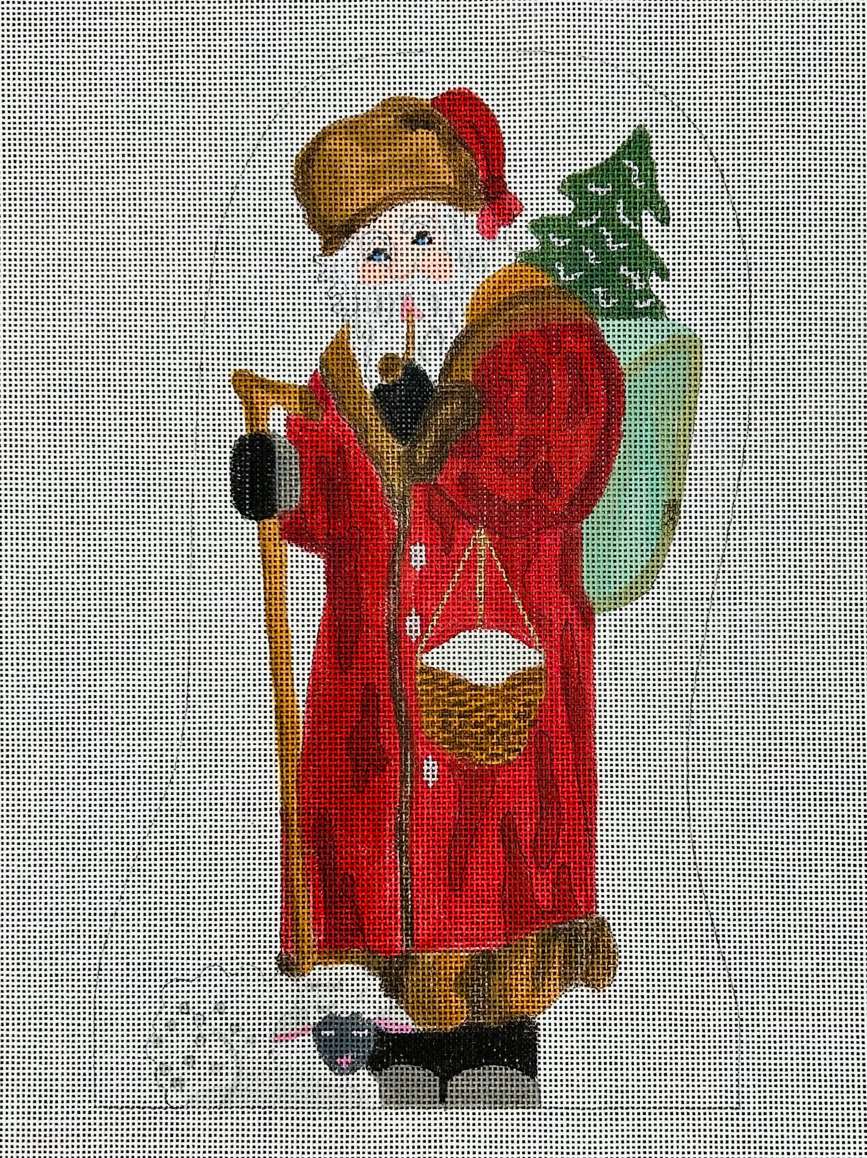 Ann Hanson 2005 Limited Edition Red Coat Santa With Pipe*