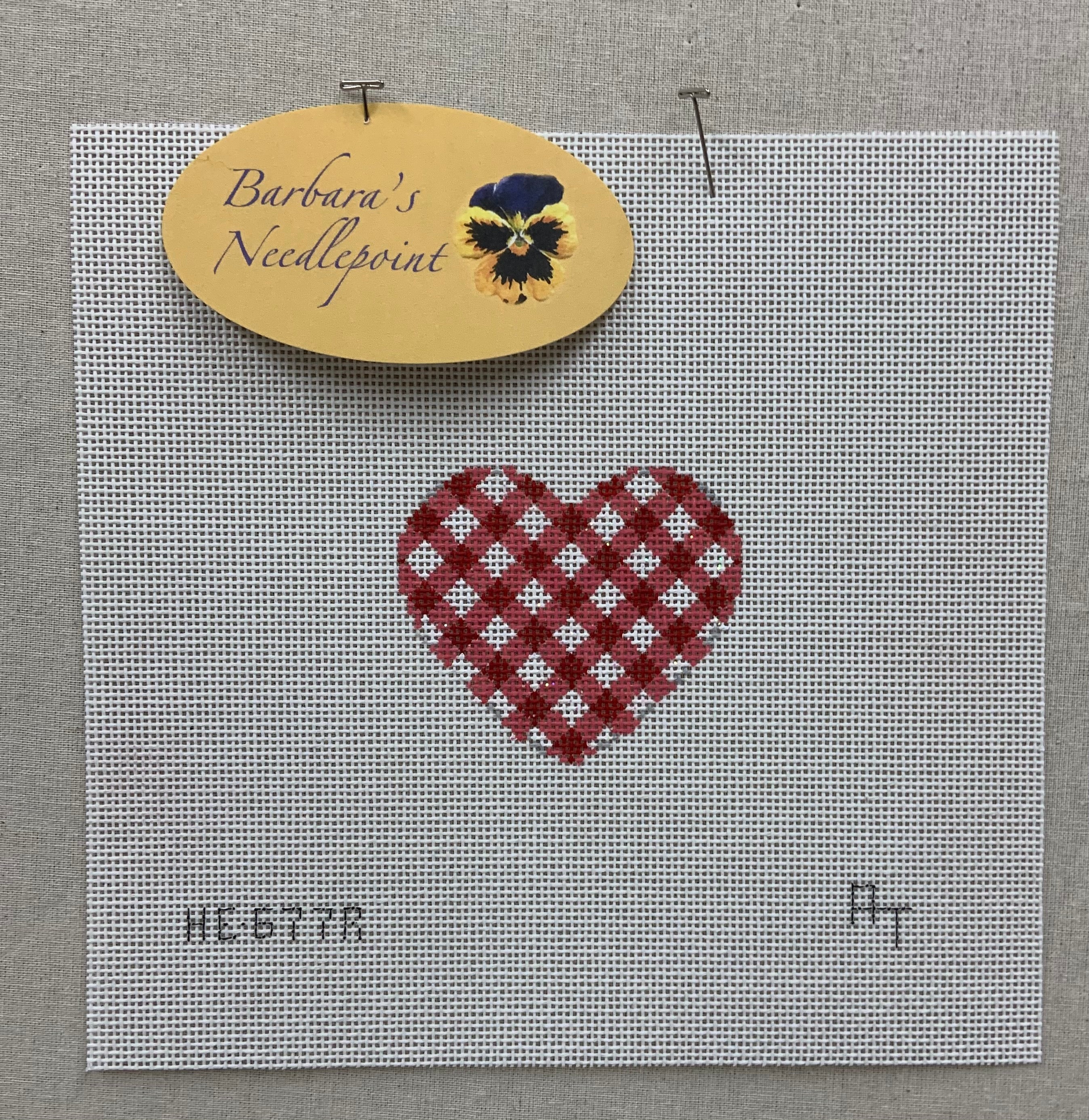 Associated Talents Gingham Mini Heart*