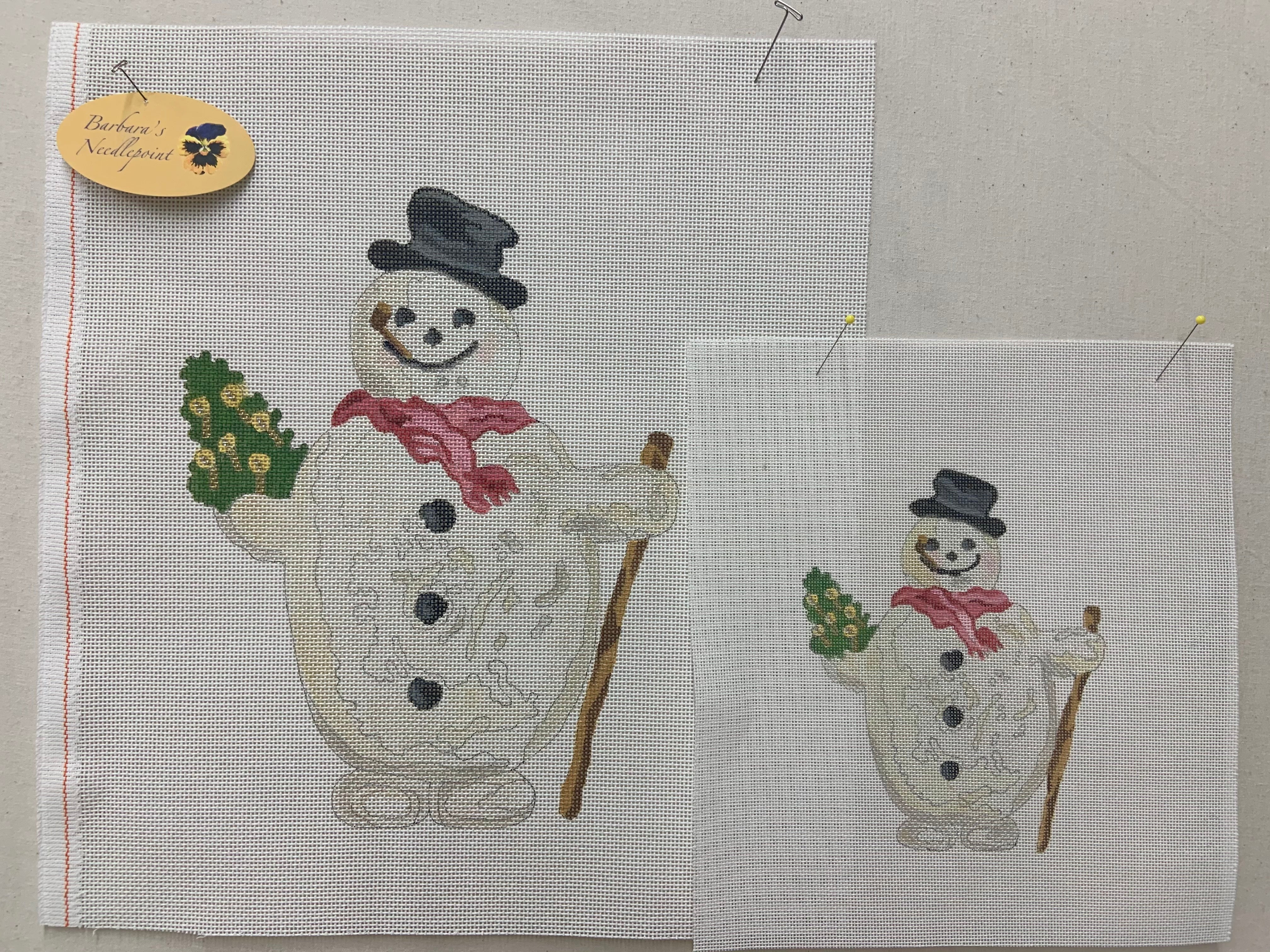 Vintage Snowman with Pipe