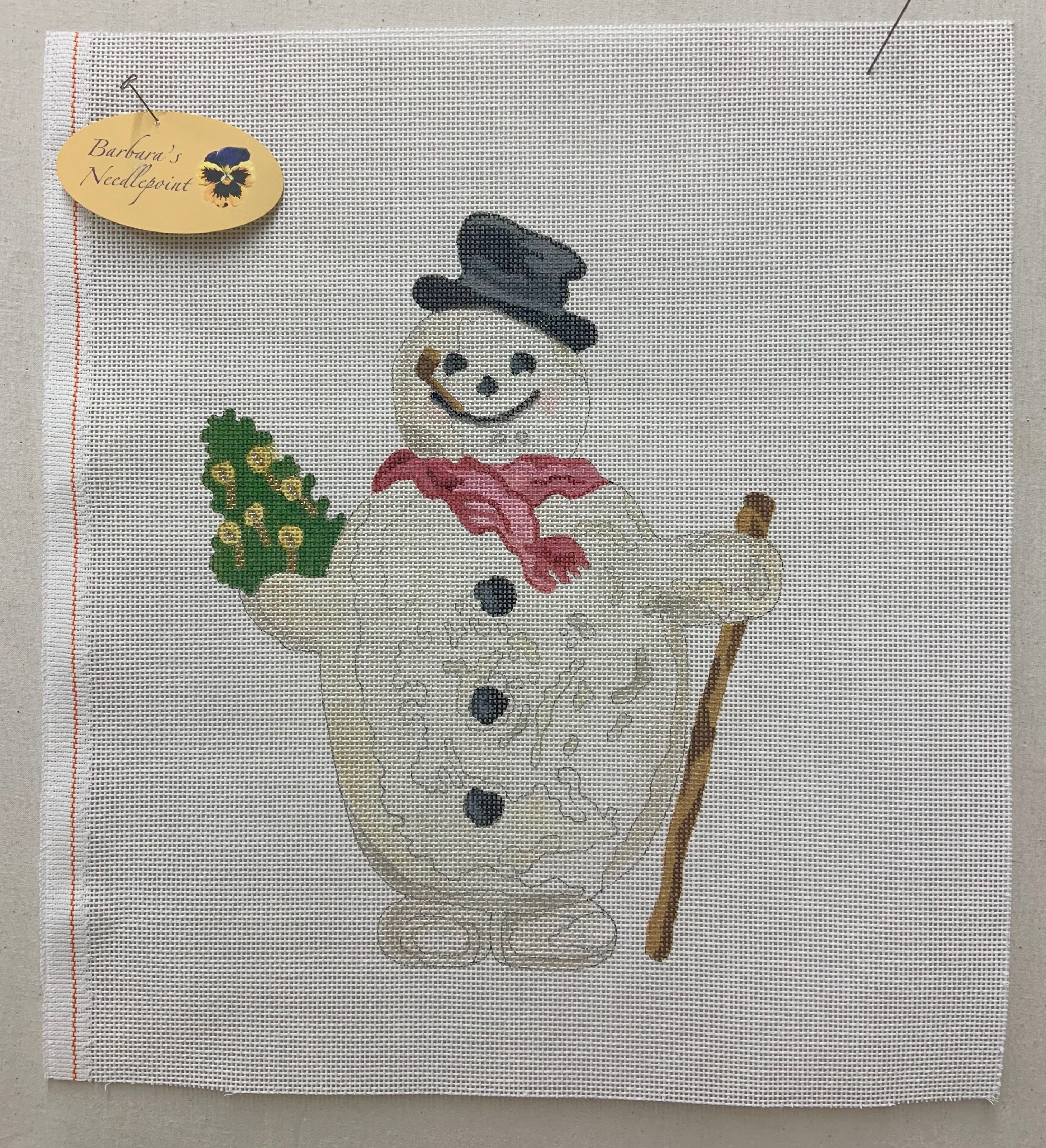 Vintage Snowman with Pipe