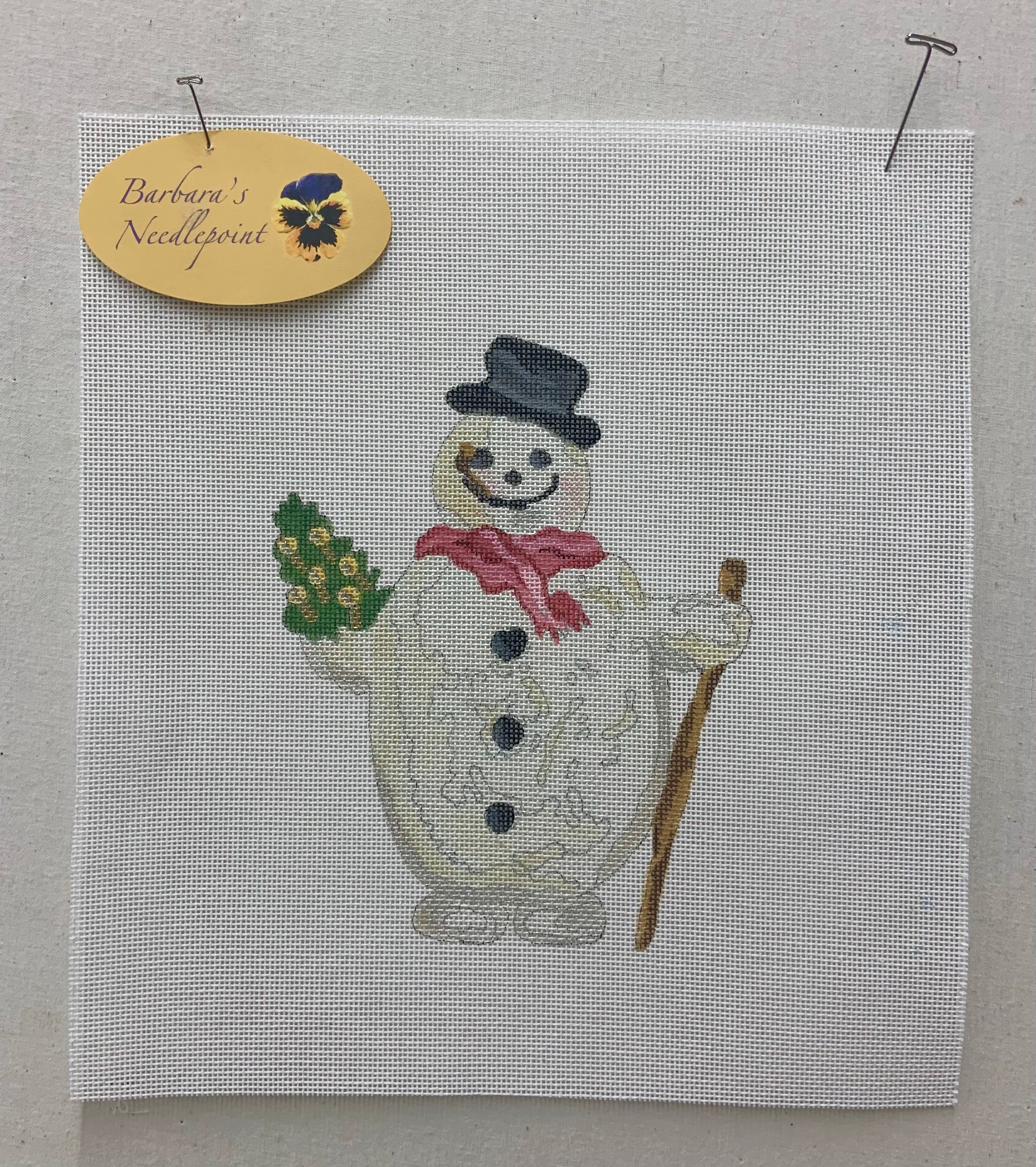 Vintage Snowman with Pipe